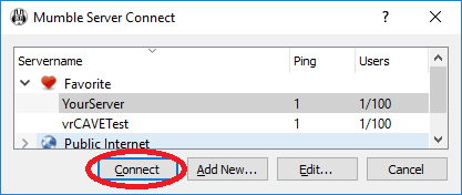 network button